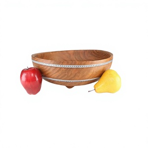 Maravilloso Diseño de Tazón de Madera para Servir Alimentos, Vajilla de Calidad Exclusiva para Fiestas y Eventos, Tazón para Servir Alimentos en India - Product Image 1
