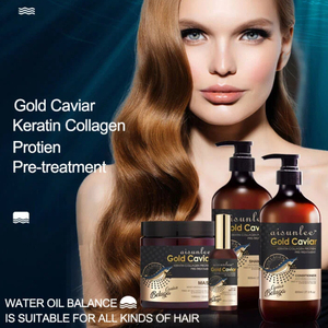 Fabricante de etiqueta privada Cuidado del <span class=keywords><strong>cabello</strong></span> Black Gold Caviar Protein Volumising Smooth and Silky Champú y acondicionador Sets - Product Image 6