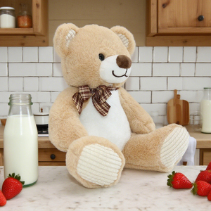 Orsacchiotto <span class=keywords><strong>Gigante</strong></span> Personalizzato Unisex per Compleanno, <span class=keywords><strong>Peluche</strong></span> Morbido Kawaii con Fodera in Rete e Fiocco - Product Image 2