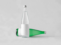 Bouteille en verre pour soda 500ml 750ml, bouteille en verre rechargeable pour eau minérale, bouteille d'eau en verre 16 oz