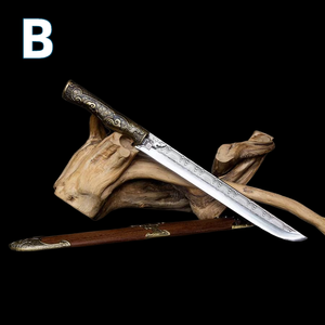 <span class=keywords><strong>Couteau</strong></span> spécial de chef de cuisine forgé en usine chinoise Longquan avec manche en métal et <span class=keywords><strong>couteau</strong></span> de cuisine à gaine en bois - Product Image 2
