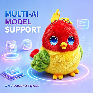 Juguete de Peluche Electrónico con IA, Animal de Peluche Interactivo con Chat de Voz para Niños, Regalo Educativo, Personalizado, OEM, Venta al Por Mayor - Product Image 3