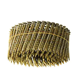 Industria ISO estándar alambre intercalado bobina clavo enmarcado bobina clavo 2 "x 0.099"