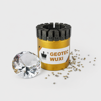 Foret diamanté impregné Geotec Wuxi CROWN forgé, norme ISO, qualité SMD, 9 mm, PQ, pour outils de forage