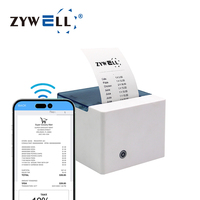 ZYWELL Sistemas de Punto de Venta, Mini Impresora Térmica, Impresora de Recibos para Pequeñas Empresas, Impresora de Facturas
