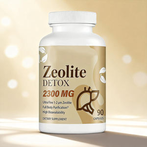 VitaHall Capsules de soutien à la santé du foie à base de zéolite clinoptilolite activée <span class=keywords><strong>pour</strong></span> adultes - 60 capsules/flacon - Product Image 1