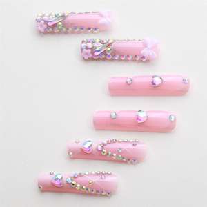 Lime à ongles de commerce extérieur pour manucure, style européen et américain, avec strass effet arc et diamant, pour ongles longs et effet armure, modèle à succès international - Product Image 4