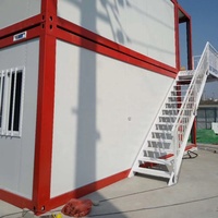 Maisons préfabriquées de luxe, 5 chambres, 3 salles de bain, conteneurs sanitaires, conteneurs de présentation en kit, à vendre
