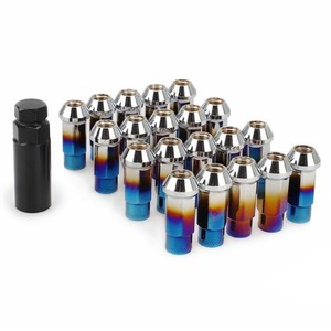 ชุดน็อตล้อ M12X1.5 20 ชิ้น พร้อมกุญแจ ชุบโครเมียม สำหรับล้อและยาง - Product Image 1