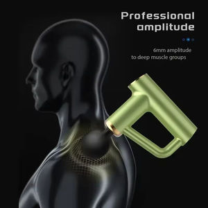 Pistolet de massage portatif intelligent haute vitesse 1200-3200 tr/min pour fascias, format voyage exclusif, massage par percussion des tissus profonds du corps et de la tête - Product Image 5