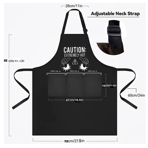 Camiseta de Trabajo Impermeable y Antiincrustante para <span class=keywords><strong>Parejas</strong></span>, Personalizada, de Manga Corta, de Poliéster Twill, con 3 Bolsillos y Cierre de Broche, para Cocina y Jardín - Product Image 4
