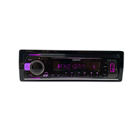 1 Din 7388IC Lecteur MP3 de voiture Grand écran LCD Mode Radio USB/BT Subwoofer Sortie FM Transmetteur Amplificateur Supporte WAV