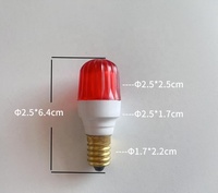 E14 T25 Ampoule à papaye 0.5w Décoration de festival en plein air Ampoule de nuit 230v Led Light