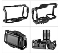 Cage vidéo pour caméra en alliage d'aluminium C9-A pour BMPCC 4K/6K Kit de fabrication de films avec poignée supérieure