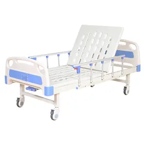 Cheap Price Manual Hospital Bed Adjustable Medical Bed Hospital Equipment Patient Bed 1 Crank Hospital Bed 1 Function