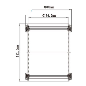 Kitchen Sink Shower Compression <b>Fittings</b> for Bath PVC Pipe Connector 75 mm Straight Pipe Adapter Bathroom Waste Pipe Joiner - Product Image 2