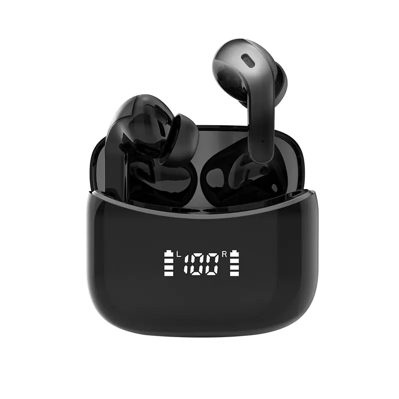 Oem xách tay không thấm nước điều khiển cảm ứng không dây sạc nhanh không dây bt5.0 Tai nghe Earbuds với thông minh LCD màn hình cảm ứng