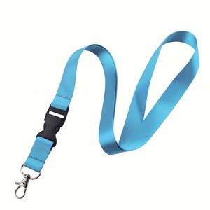 Custom Eco-Friendly Durable Washable <b>Polyester</b> <b>Lanyard</b> Hook Breakaway Strap Thermal Transfer Printed for Business ID Badge - Product Image 3