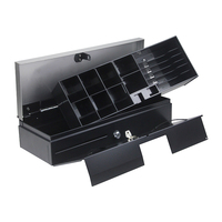 GSAN Großhandel Wirtschaftliche 170mm Flip-Top Metall-Kassenschublade mit Schloss, 6 Geldscheinfächer und 8 Münzfächer, RJ11 Kassenbox in Guangzhou