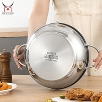 Sartén para freír tempura sin recubrimiento con control de temperatura y tapa, y rejilla escurridora de aceite, olla para freír profunda de acero inoxidable 304