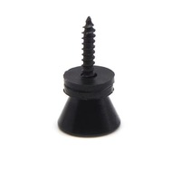 Boutons de sangle de guitare noire de haute qualité avec type de pont à vis pour ukulélé de basse de guitare acoustique électrique