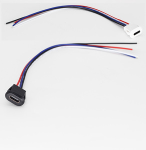 Snap trong USB C kết nối Loại C nữ để 4P mở Dây sạc cáp tùy chỉnh USB-C cổng sạc - Product Image 5