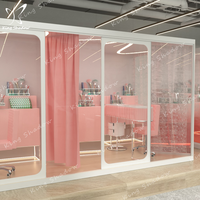 Cabine de manucure VIP pour salon de beauté - Design moderne en bois, personnalisable, types simple/double, mobilier de salon avec éclairage LED