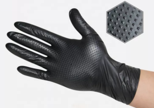 <span class=keywords><strong>Gants</strong></span> robustes de style diamant pour réparation de voiture de garage, magasin industriel d'automobile noir Orange mélange de <span class=keywords><strong>nitrile</strong></span> - Product Image 5