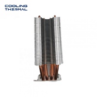 Dissipateur thermique personnalisé en aluminium pour transformateur, profil d'extrusion, radiateur avec tube en cuivre