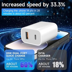 20W USB-C อะแดปเตอร์ EU 220V ที่ชาร์จ20W NZ AU adaptateur de Charge 20W ช่องเสียบผนังพร้อมที่ชาร์จ USB แบบ C - Product Image 4