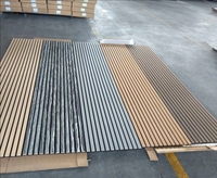 Panneau acoustique en bois lamellé, feutre polyester PET, panneau absorbant le son, décoration intérieure, panneau insonorisant pour mur et plafond