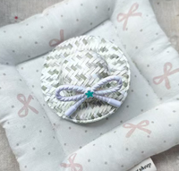 Mignon grand chapeau de paille en plastique avec nœud, accessoire de coiffure pour enfants, soins personnels