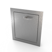 Système de rampe à déchets pour appartements résidentiels, en acier inoxydable SS304, avec porte d'entrée 18x18 pouces