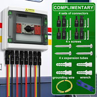 Caja Combinadora Fotovoltaica de 8 Cadenas 1000VDC con Fusible MCB SPD IP65 Material PC+ABS Certificación CE para Sistema Solar