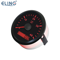 Tachymètre ELING 85MM avec compteur horaire 3000 4000 6000 7000 8000 RPM compteur jauge avec rétro-éclairage rouge pour voiture