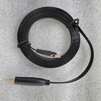 Cable de Consola USB C a RJ45 con Trenzado de PVC de 6 Pies, Adaptador Serial USB Compatible con Routers NETGEAR, Windows, Mac, Linux, Negro