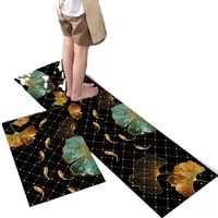 Pas cher Personnaliser Yiwu Non Antidérapant 3d Imprimé Cuisine Résistant À La Chaleur Tapis De Sol Tapis Et Tapis Ensemble 2in1