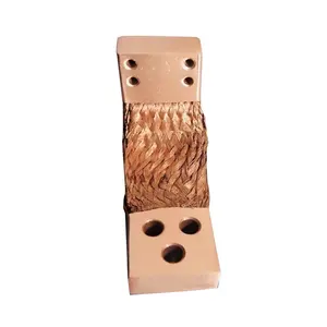 China manufacturer bare flexible copper braid connector for Earthing table