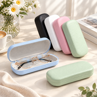 Étui à lunettes en cuir PU multicolore personnalisé, étui rigide portable pour lunettes de soleil, boîte de rangement pour voyage, maison, bureau