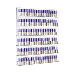 YAGELI Présentoir mural en acrylique transparent pour huiles essentielles et vernis à ongles, personnalisable avec logo et impression sérigraphique - Product Image 6