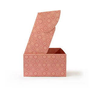 Boîte en papier rose en gros avec plateau en papier, emballage en carton, logo personnalisé - Product Image 6