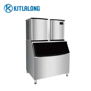 Kitlalong תחרותי מחיר הנמכר ביותר 500KG 1000KG זול קרח מכונות ביצוע יצרנית משמש קוביית קרח יצרנית עבור מסחרי