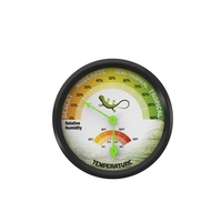 Accessoires pour terrariums d'insectes rampants, lézards, caméléons, tortues, souris, serpents : mini thermomètre et hygromètre sans piles pour animaux de compagnie