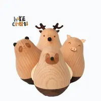 Brinquedos educacionais de madeira, brinquedos de madeira fofa montessori