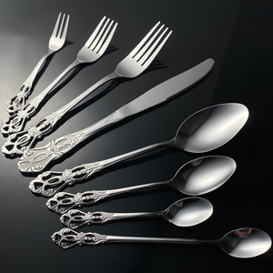 Nordic Gold Cutlery <b>Fork</b> <b>Spoon</b> <b>Knife</b> Silverware Stainless Steel Cutlery <b>Set</b> for Wedding - Product Image 4