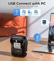 Imprimante d'étiquettes sans encre Phomemo pour M110, 203 DPI, mini imprimante portable pour étiquettes, codes-barres, étiquettes, papier d'étiquettes