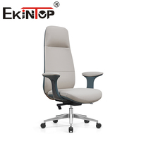 Chaises de bureau modernes en cuir Ekintop Vente en gros d'usine Chaise d'ordinateur bureau hauteur réglable Mobilier de bureau Chaise ergonomique