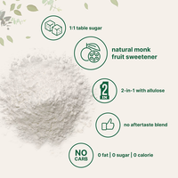 Poudre d'extrait de fruit de moine 100 pureté Allulose en vrac supplément végétalien bio édulcorant de fruit de moine