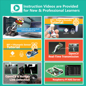 Adeept ชุดหุ่นยนต์อัจฉริยะสำหรับรถยนต์, ชุดเปลี่ยนราสเบอร์รี่ Pi แบบออลอินวันพร้อมจอแสดงผล OLED - Product Image 4