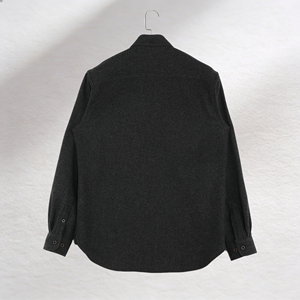 Chemises à manches longues pour hommes <span class=keywords><strong>en</strong></span> <span class=keywords><strong>laine</strong></span> pure à 100 %, personnalisables, style patchwork, double poche - Product Image 3